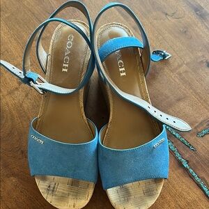 Coach Women's Blue Sandals